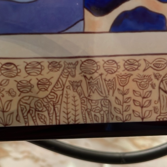 Marne Jaye Tile Art 8X10 Glossy Giraffe Border Graphics African Animals Signed - Picture 4 of 9